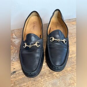 Cole Haan Horse Bit Loafers Dress Shoe Men’s 12 M Black Leather C02498
